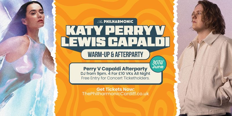 KATY PERRY V LEWIS CAPALDI AFTERPARTY