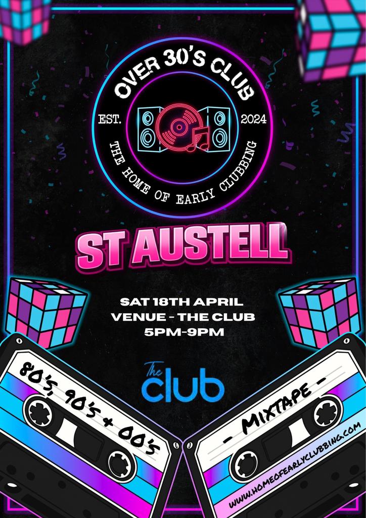 Over 30s Club Presents Daytime Disco - St Austell