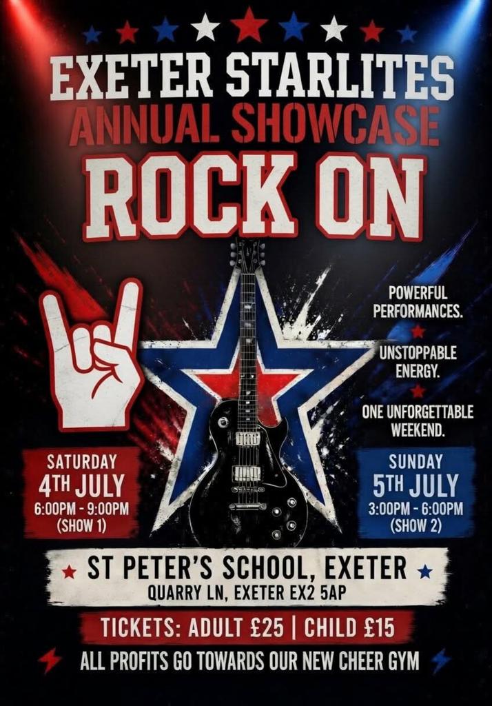 Exeter Starlites Showcase SUNDAY AFTERNOON PERFORMANCE
