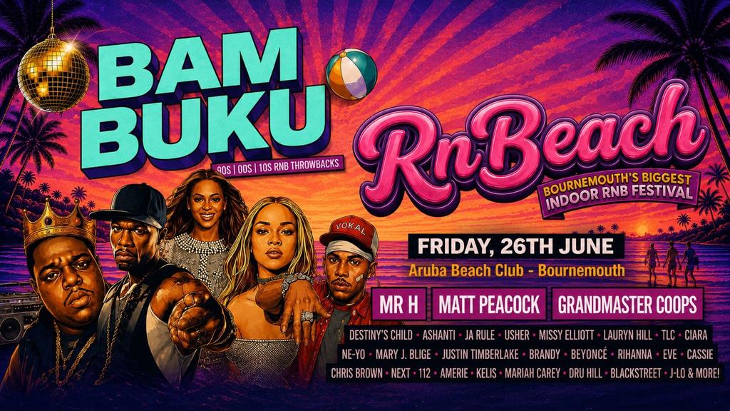 RnB Indoor Beach Festival - BamBuKu @Aruba 26.06.26