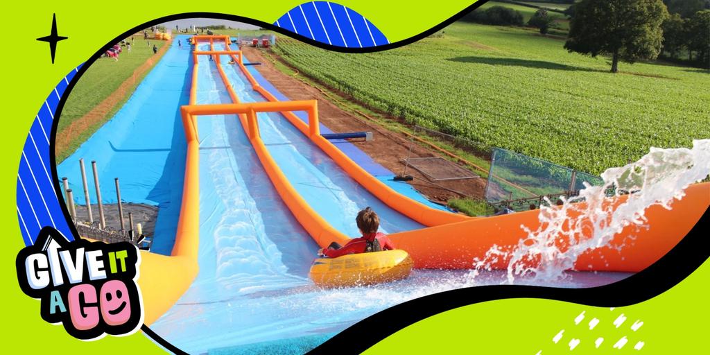 Give it a Go: Slip 'n' Slide at Greendale Farm Shop!