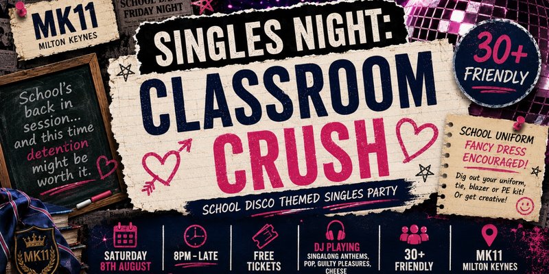 Singles Night - School Disco Themed - Free Entry