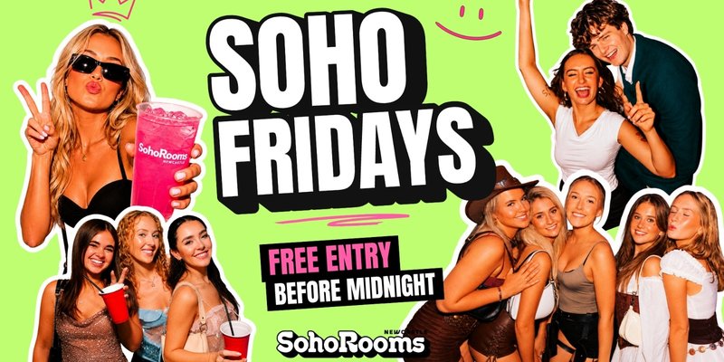 Soho Fridays 🍒| Soho Rooms Newcastle
