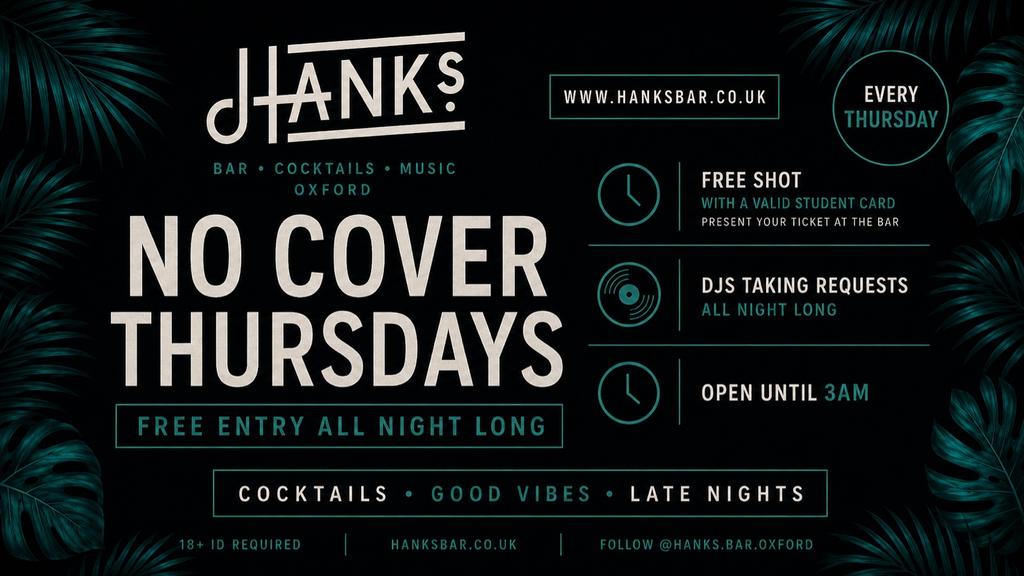 NO COVER THURSDAYS