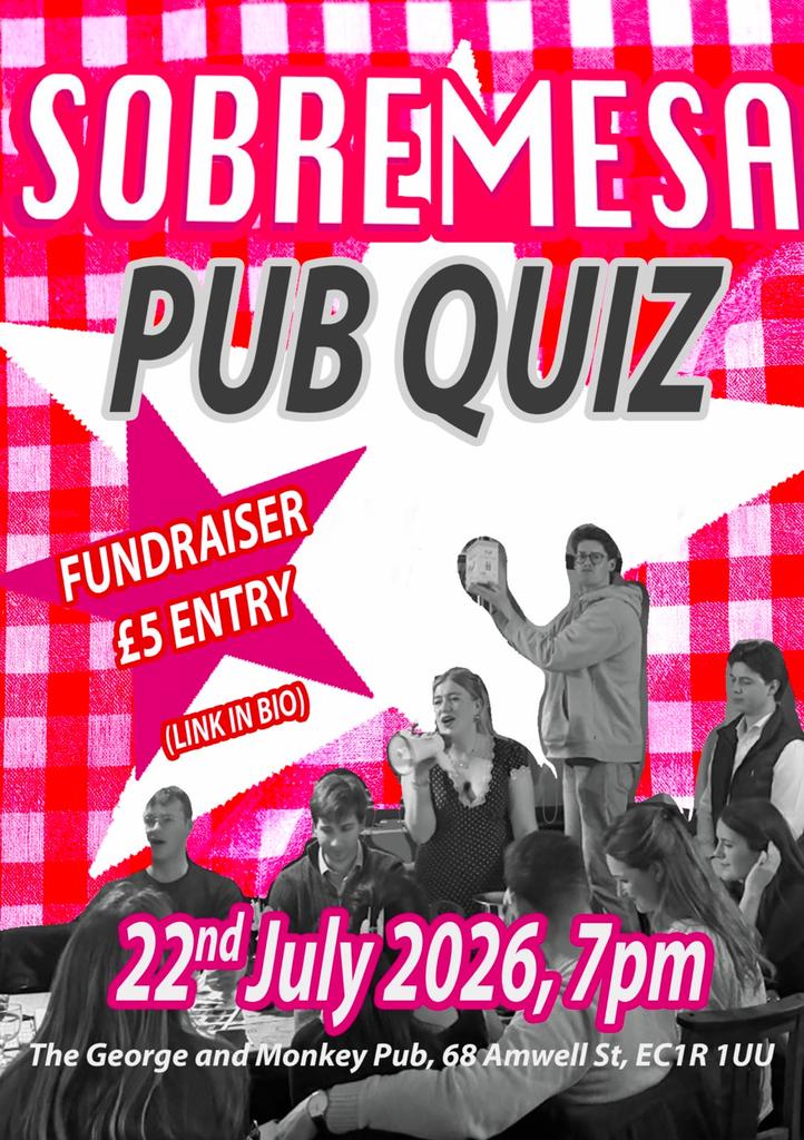 Sobremesa Pub Quiz Fundraiser