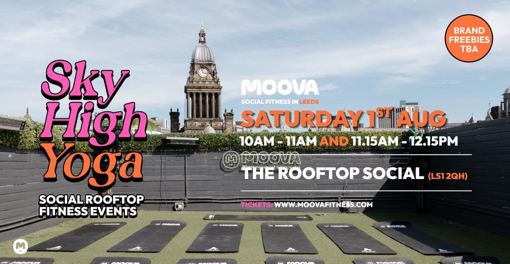 SKY HIGH YOGA @ The Rooftop Social - Sat 1st Aug