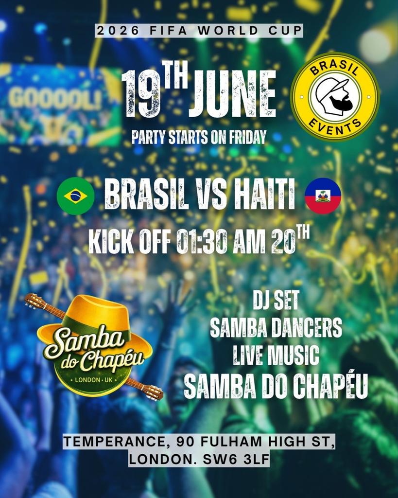 Brasil Match Nights! Brazil x Haiti 19th of June