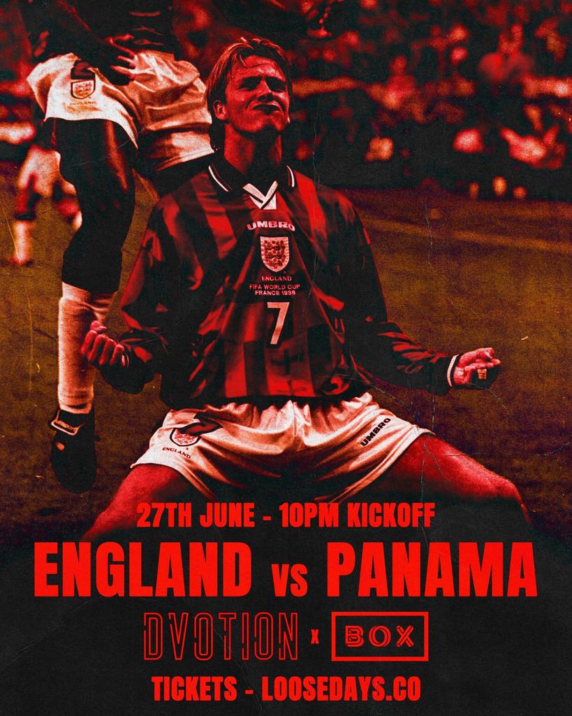 DVOTION X BOX HEADINGLEY | ENGLAND VS PANAMA | FIRST 300 TICKETS GET A FREE DRINK | 2X LARGE SCREENS & 24 INDOOR SCREENS