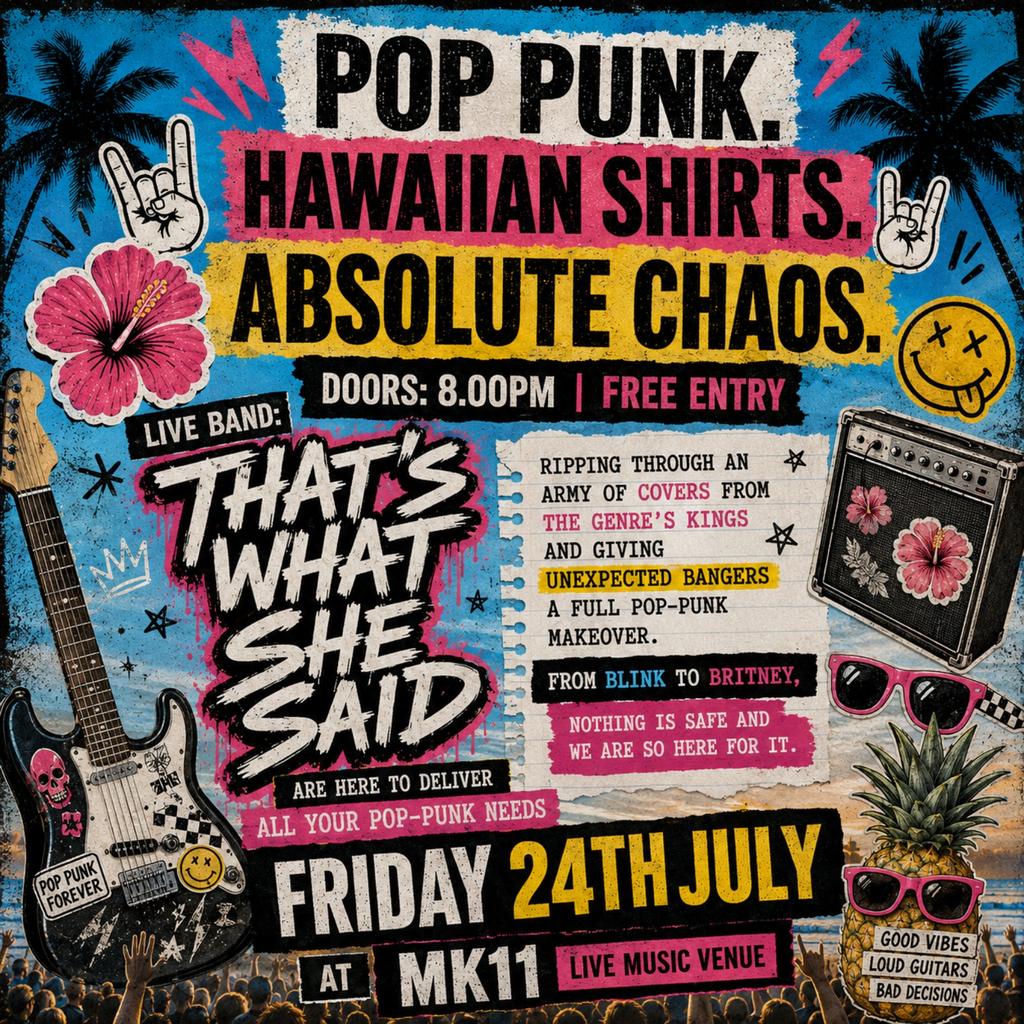 Pop Punk Covers - Free Entry