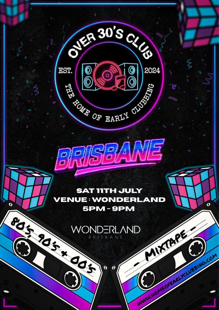 Over 30’s Club presents Day Time Disco: Brisbane