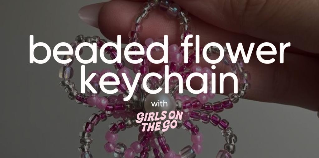 GOTG Beaded Flower Keychains