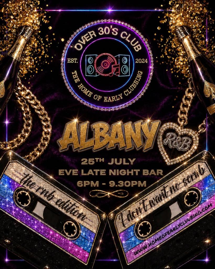 Over 30's Club Presents Daytime Disco - Albany (R&B Edition)