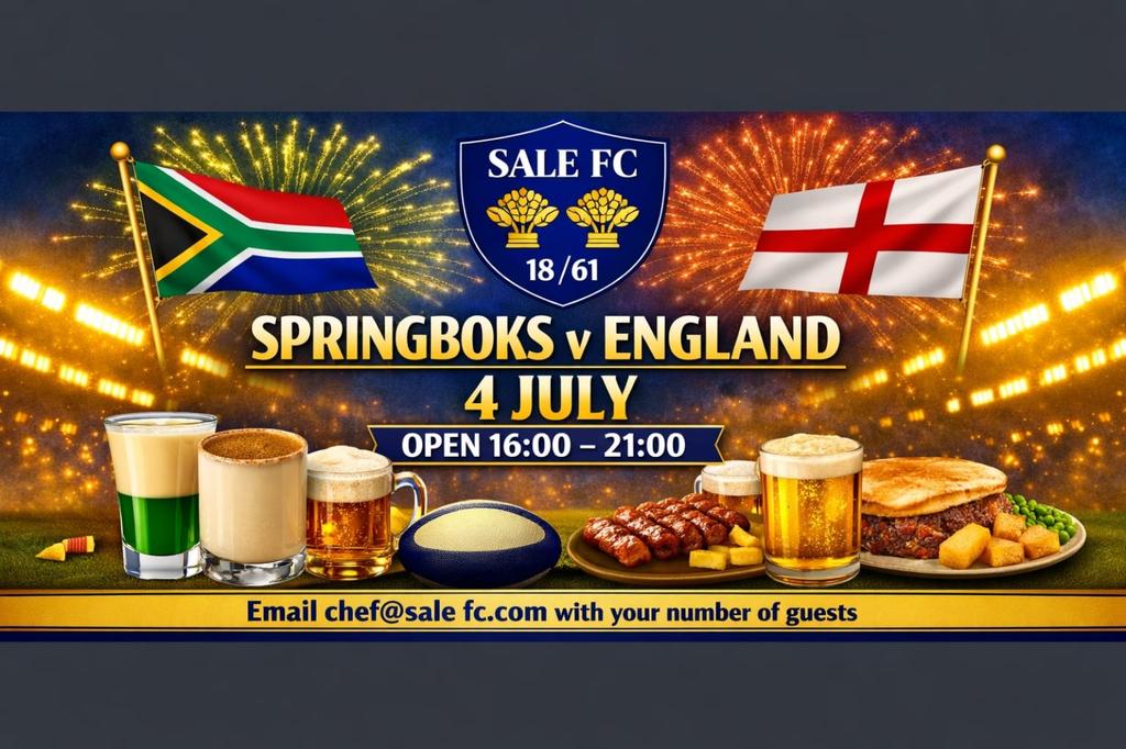 England Vs Springboks. Free live screening