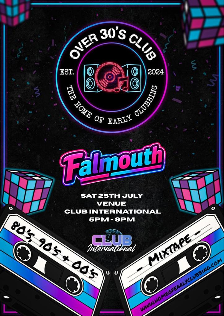 Over 30s Club Presents Daytime Disco: Falmouth (Round 4)