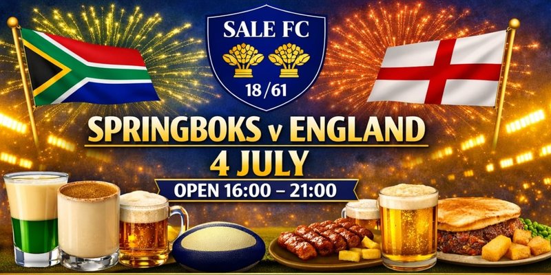 England Vs Springboks. Free live screening