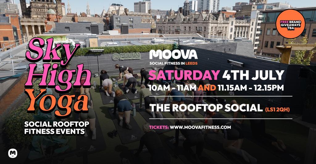 SKY HIGH YOGA @ The Rooftop Social - Sat 4th July