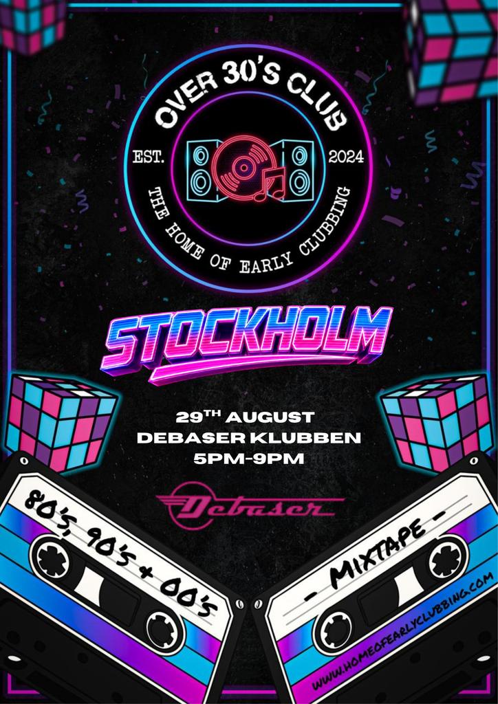 Over 30s Club Presents Daytime Disco - Stockholm Launch Party