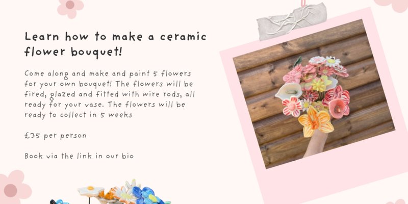 Ceramic Flowers Pottery Workshops @ Common Meeple
