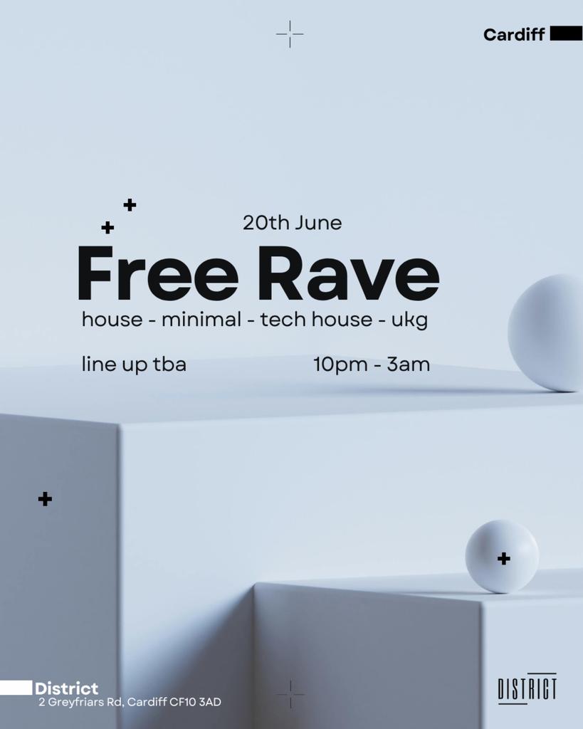 FREE RAVE // 20TH JUNE // HOUSE + TECH + MINIMAL