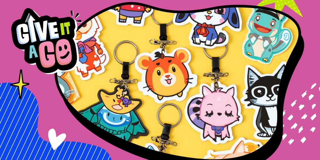 Give It A Go!: Y2K Shrink Plastic Keychains