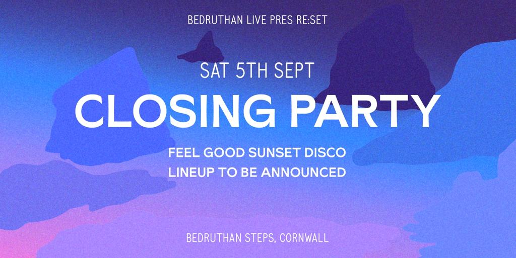 Bedruthan Live presents RE:SET - 5th SEPTEMBER 2026