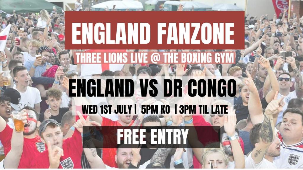 England vs Congo - Round of 32 World Cup Fanzone
