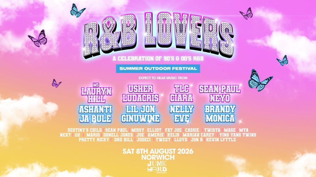 R&B LOVERS – OUTDOOR FESTIVAL JUNKYARD NORWICH – SATURDAY 8TH AUGUST [TICKETS ON SALE NOW!]