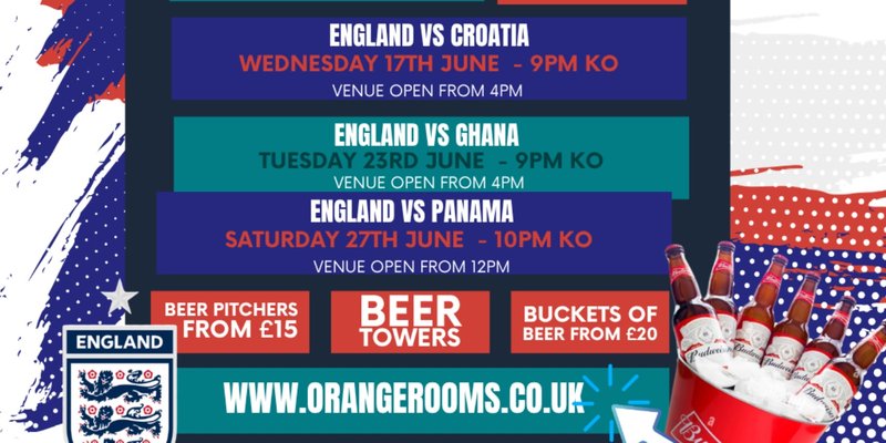 ENGLAND Vs GHANA - World Cup Live Screening