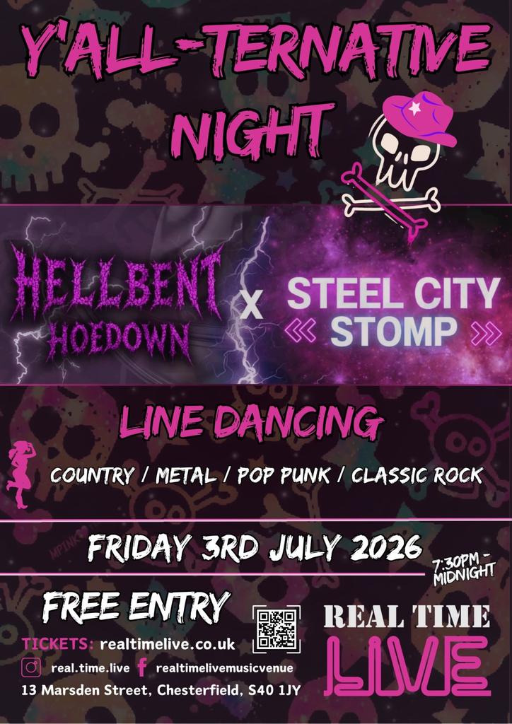 Y'allternative Night - Line Dancing to Country, Metal & Everything in between! 14+ FREE ENTRY