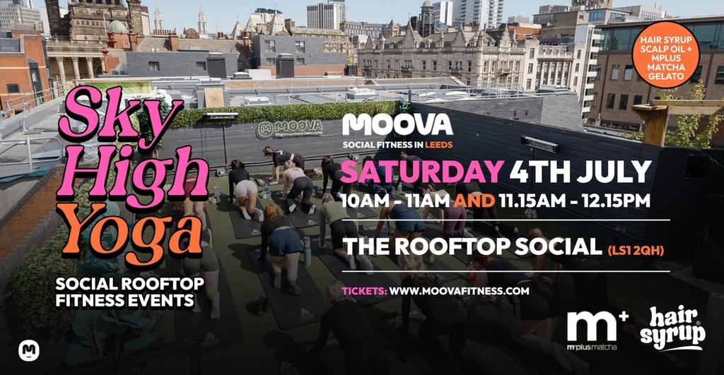 SKY HIGH YOGA w/ India @ The Rooftop Social - Sat 4th July