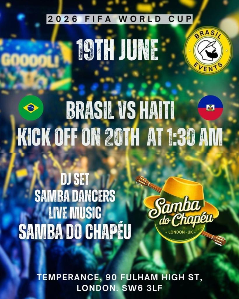 Brasil Match Nights! Brazil x Haiti 19th of June
