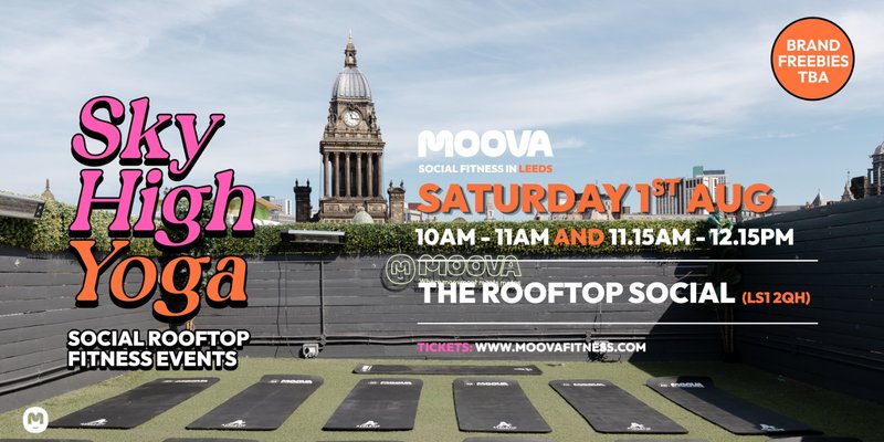SKY HIGH YOGA @ The Rooftop Social - Sat 1st Aug