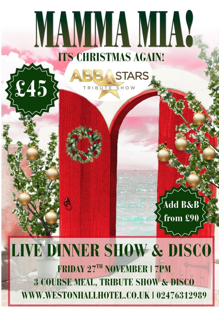 Christmas Mamma Mia Dinner Show & Disco