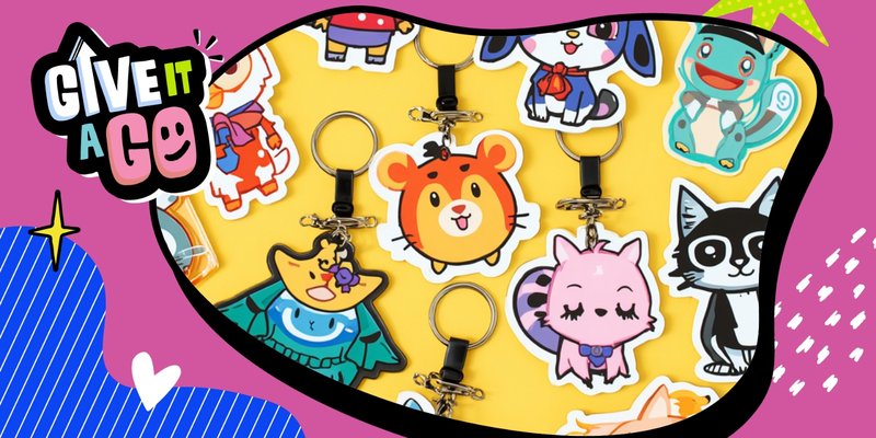 Give It A Go!: Y2K Shrink Plastic Keychains