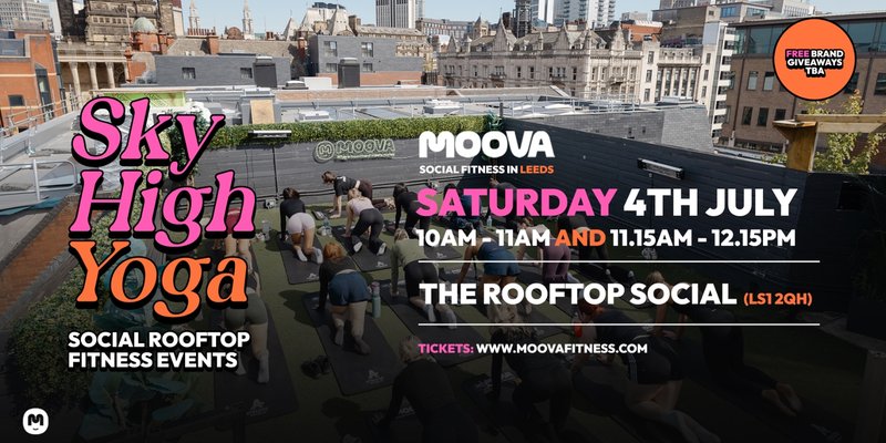 SKY HIGH YOGA @ The Rooftop Social - Sat 4th July