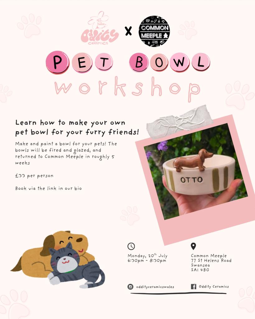 Pet Bowls Pottery Workshop @ Common Meeple