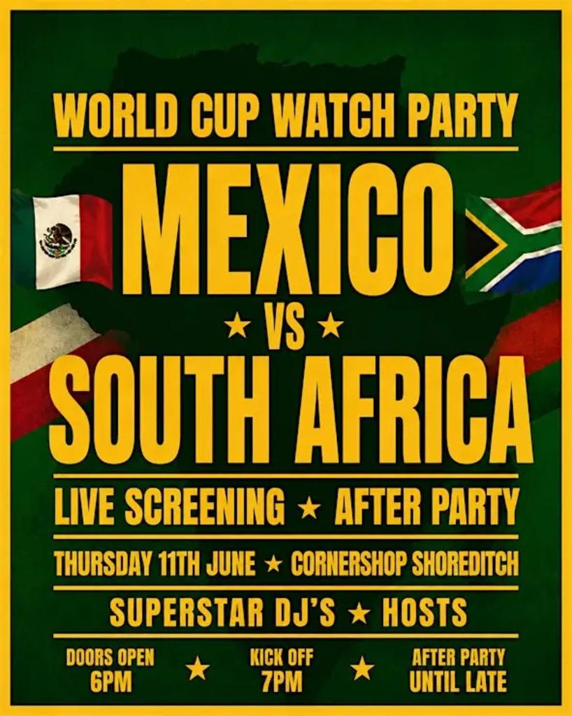 MEXICO VS SOUTH AFRICA | WORLD CUP WATCH PARTY & AFTER PARTY