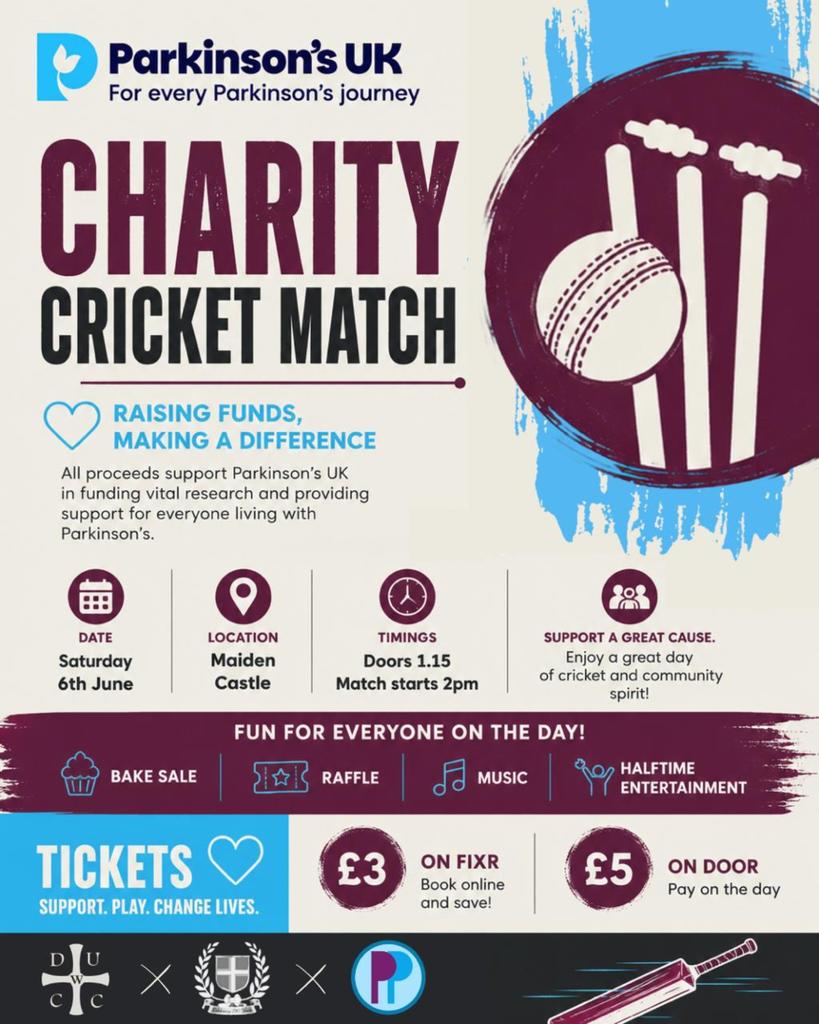 DUWCC x Parkinson's Pals charity match