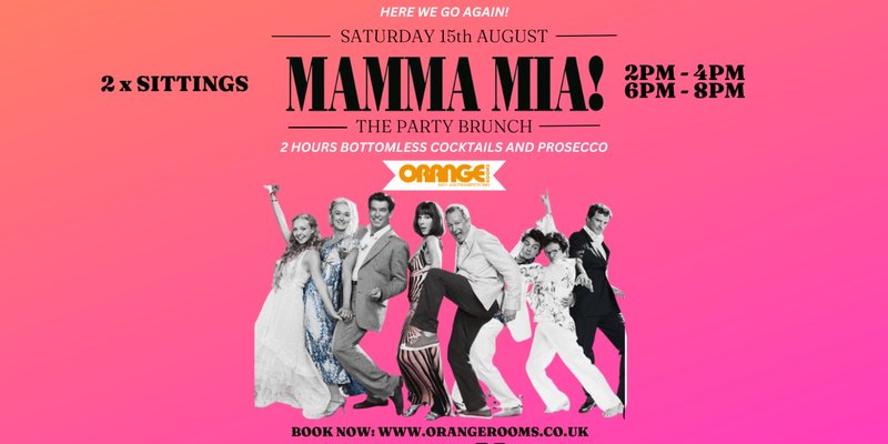 🍕 MAMMA MIA – THE BOTTOMLESS BRUNCH! 🇬🇷✨🍸