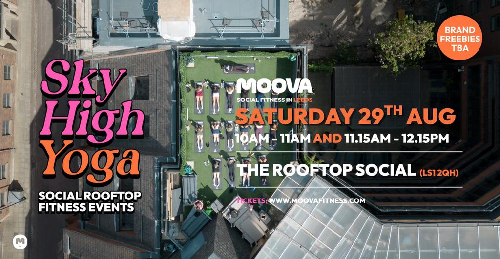 SKY HIGH YOGA w/ India @ The Rooftop Social - Sat 29th Aug