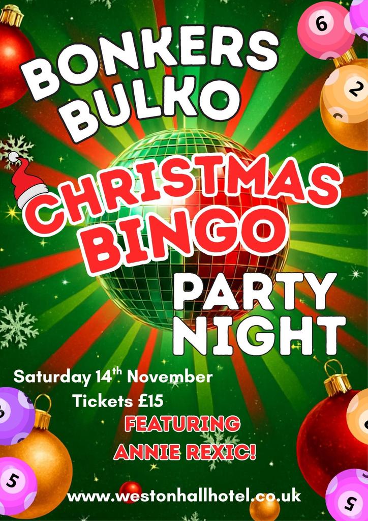 Bonkers Bulko Christmas Bingo Party Night