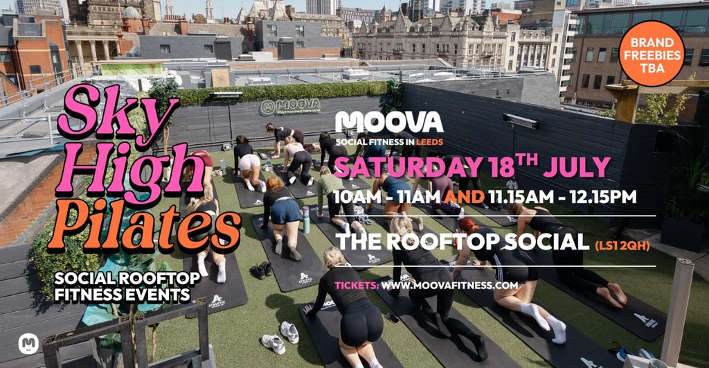 SKY HIGH PILATES @ The Rooftop Social - Sat 18th July