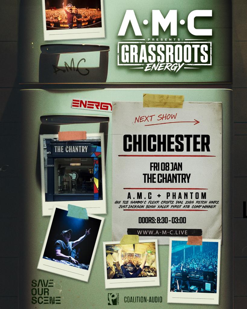 A.M.C Presents GRASSROOTS ENERGY, Chichester