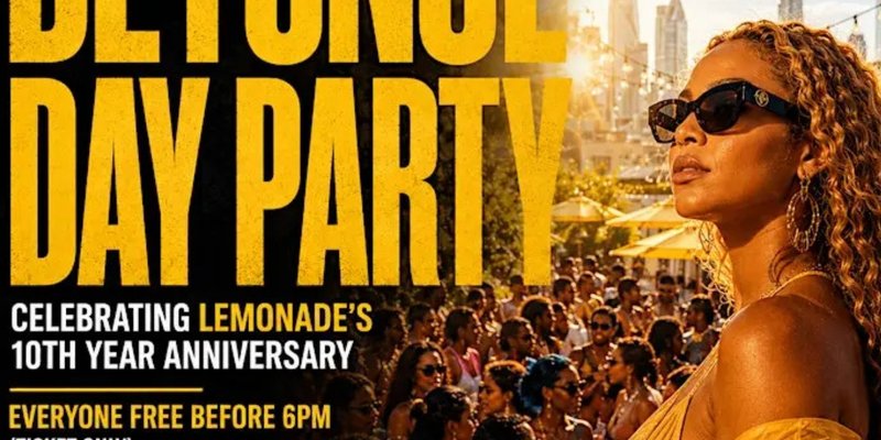 BEYONCE DAY PARTY LONDON – Everyone Free Before 6PM (With A Ticket)