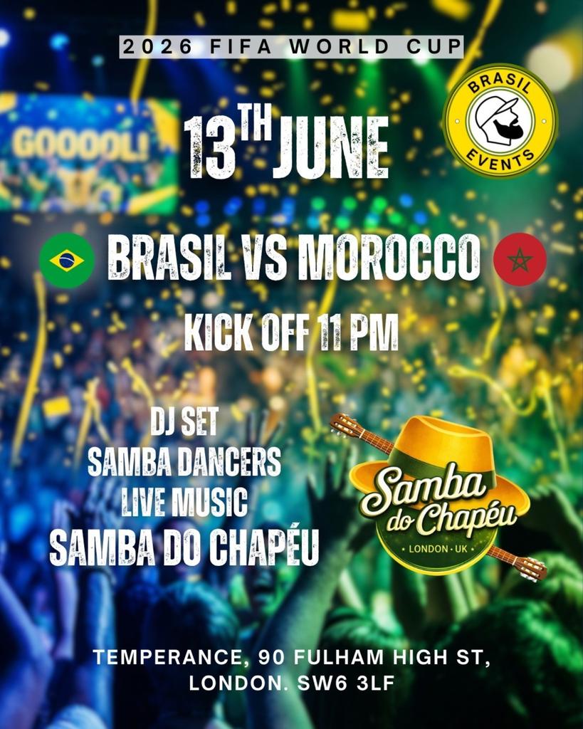 Brasil Match Nights! Brazil x Morocco 13th of June
