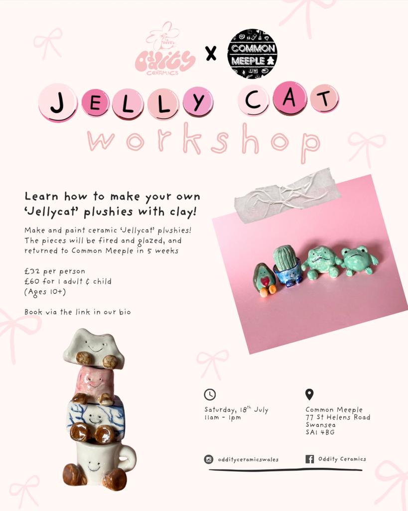 ‘Jellycat’ Pottery Workshop @ Common Meeple