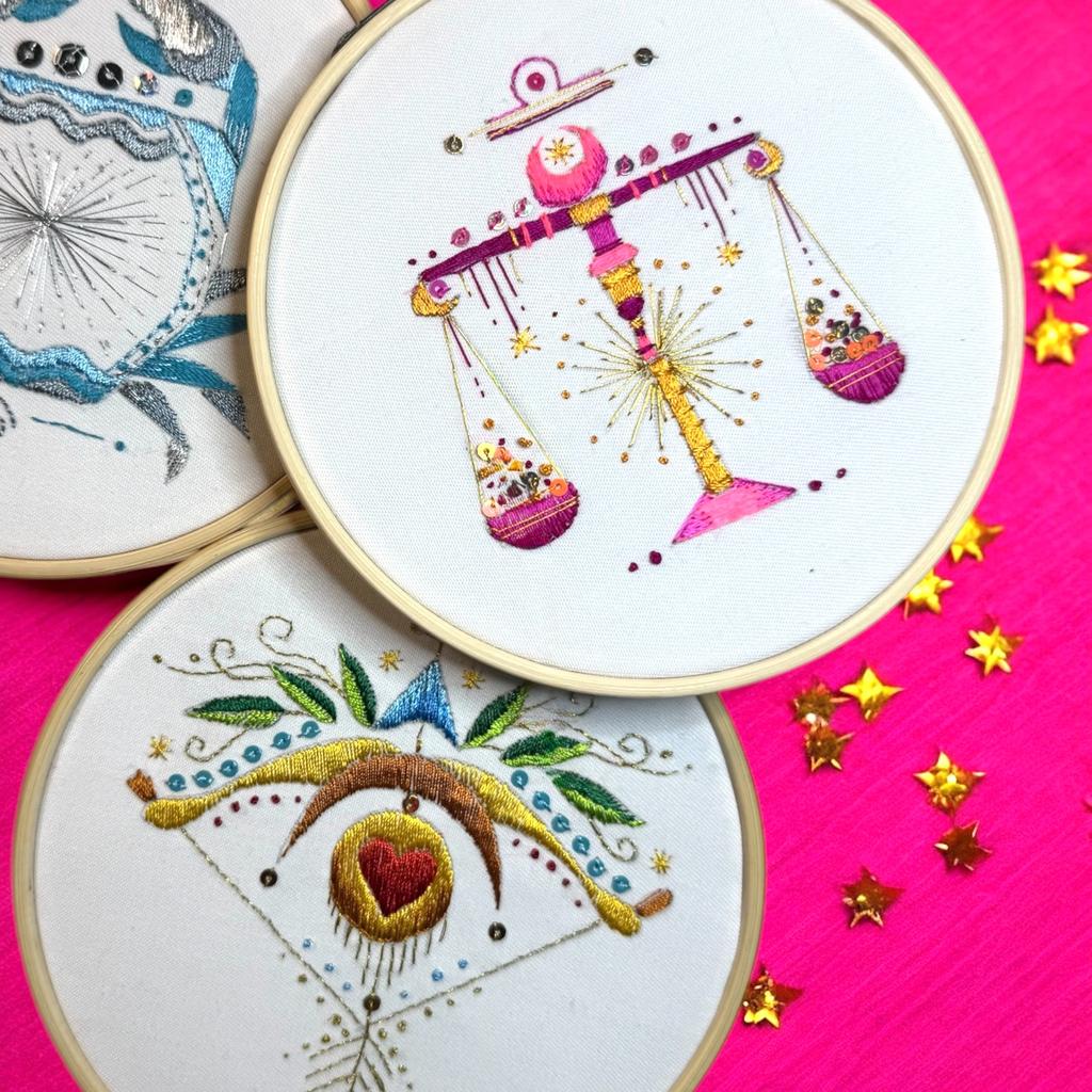 Zodiac Embroidery Workshop at The Sutton Arms, Farringdon