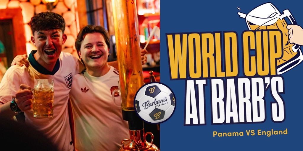 World Cup LIVE at the Haus! Panama VS England