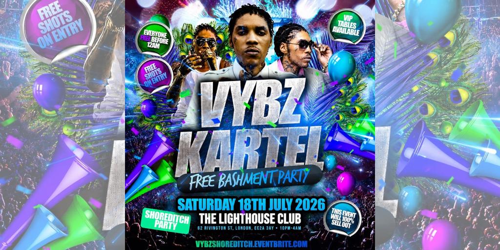 VYBZ Kartel - Free Bashment Party - Everyone Free Before 12AM