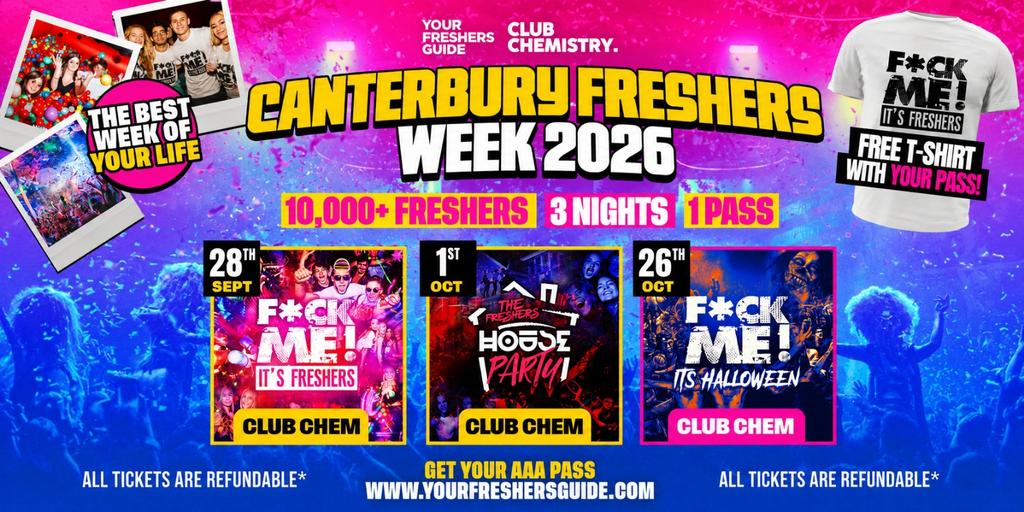 Canterbury Freshers Week 2026